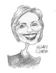 Senator Hillary Clinton Caricature