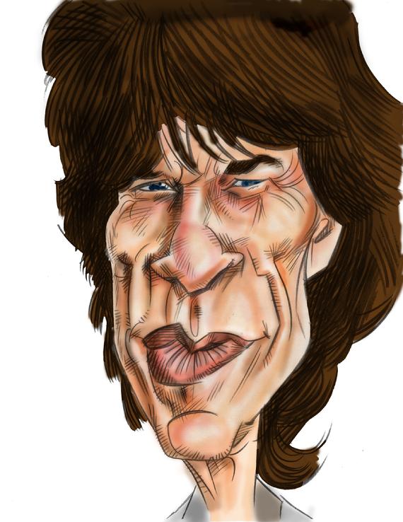 Mick Jagger Caricature. 
