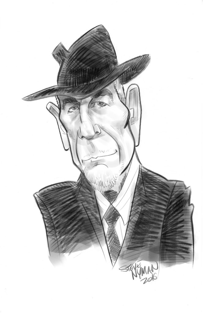 Leonard Cohen Caricature 