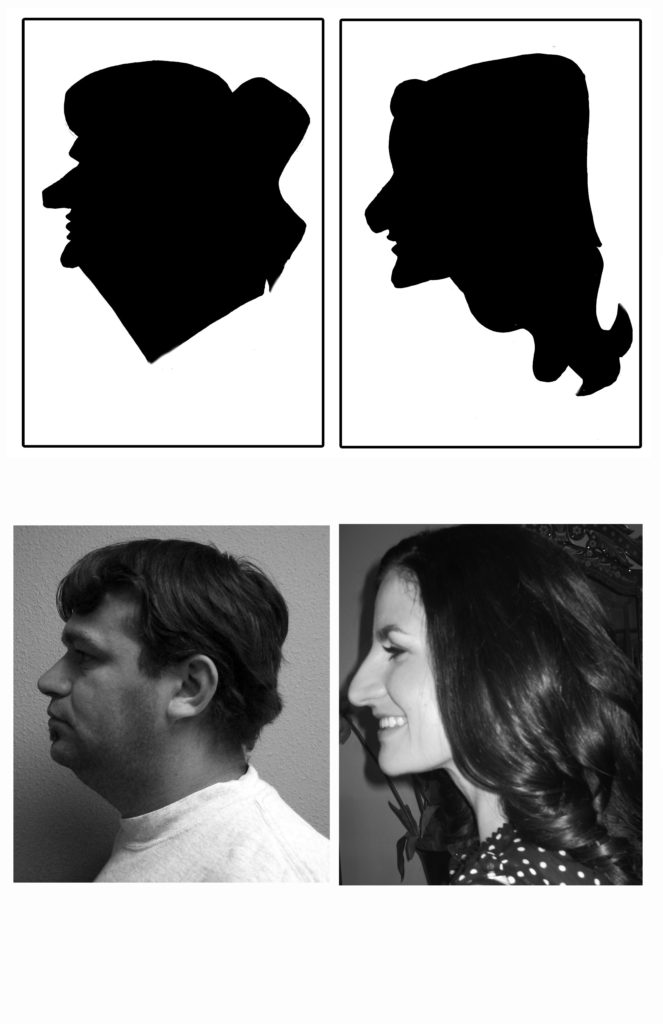 Silhouettes created at your party