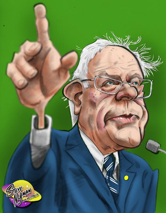 Bernie Sanders Caricature Art | Aaacaricatures