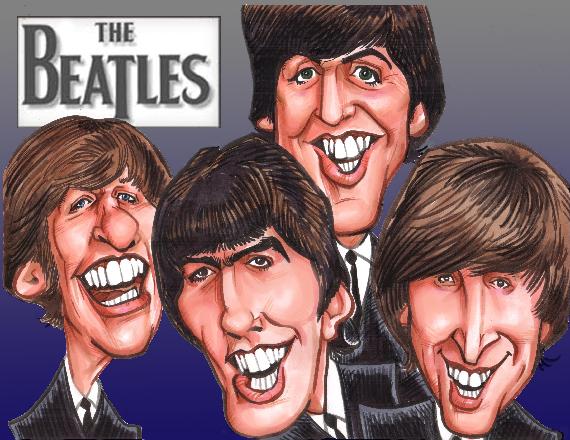 BEATLES CARICATURE PAGE