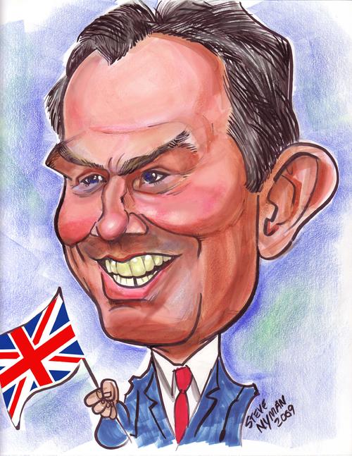 Caricature of Tony Blair