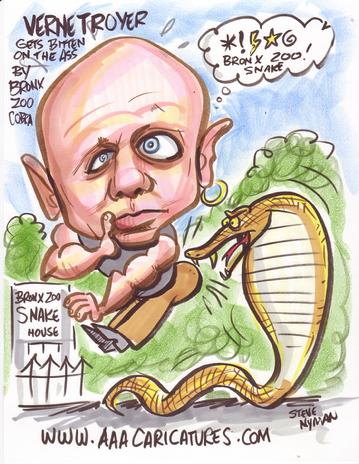 Verne Troyer Bitten on Ass by Bronx Zoo Cobra